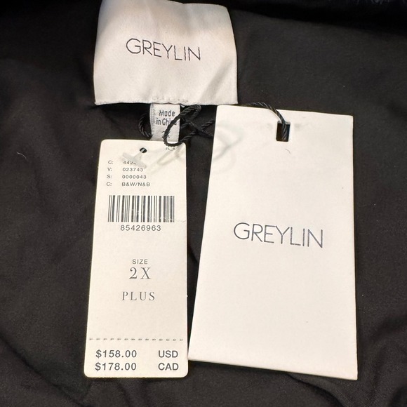 NWT Greylin Anthropologie Plus Size 2X Plaid Button Up Shirt Jacket Oversized‎ - Picture 6 of 12